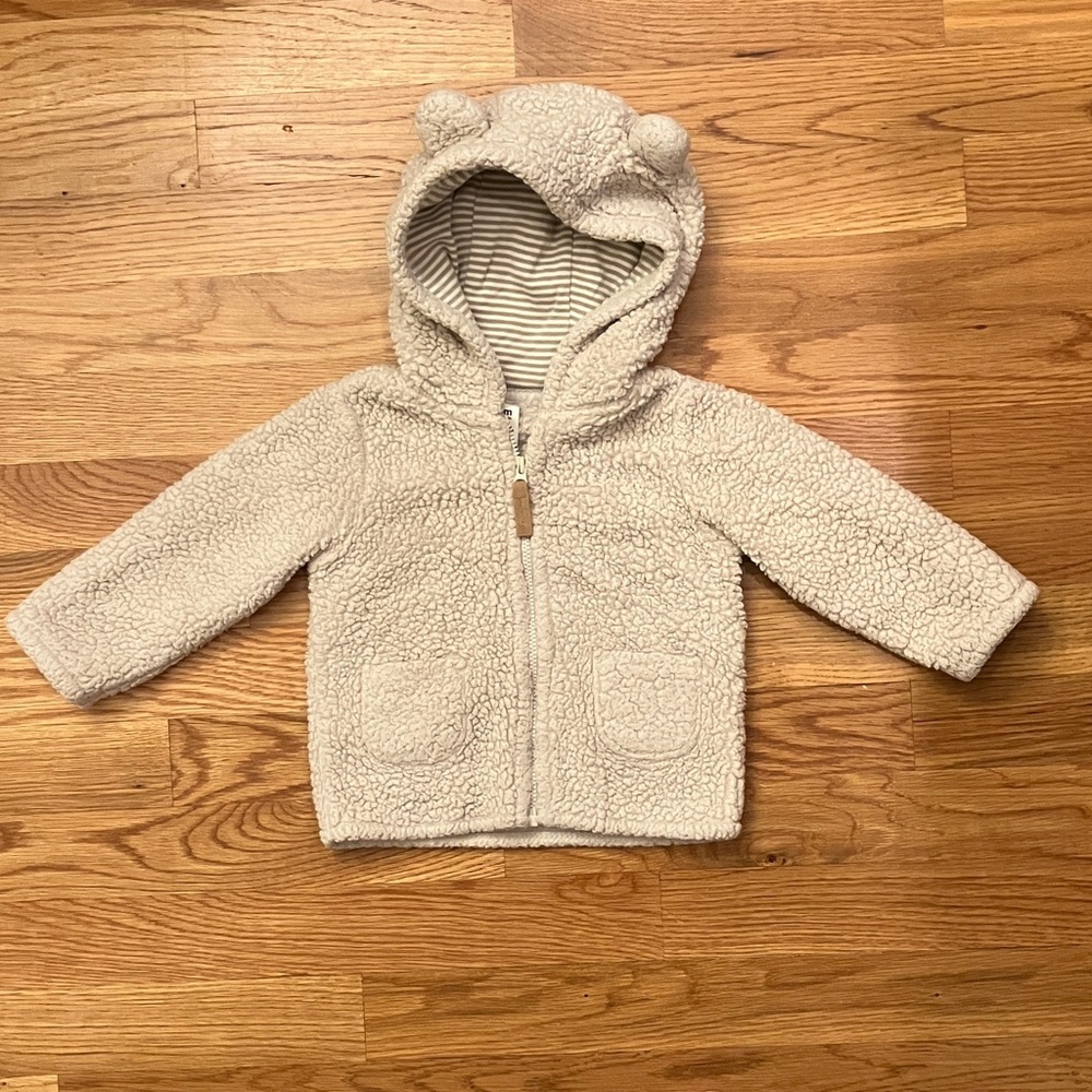 Carter's Cream Fleece Kids' Hoodie 12 mo